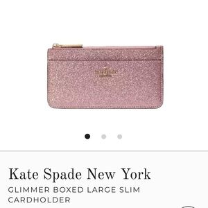 Kate Spade ♠️ Large glitter slim card holder. 💯% AUTHENTIC‼️BRAND NEW W/ TAGS‼️